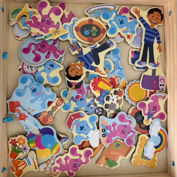 Blue’s Clues & You Melissa & Doug Magnetic Wooden Puzzle Set - Nearly complete! - Picture 3 of 12